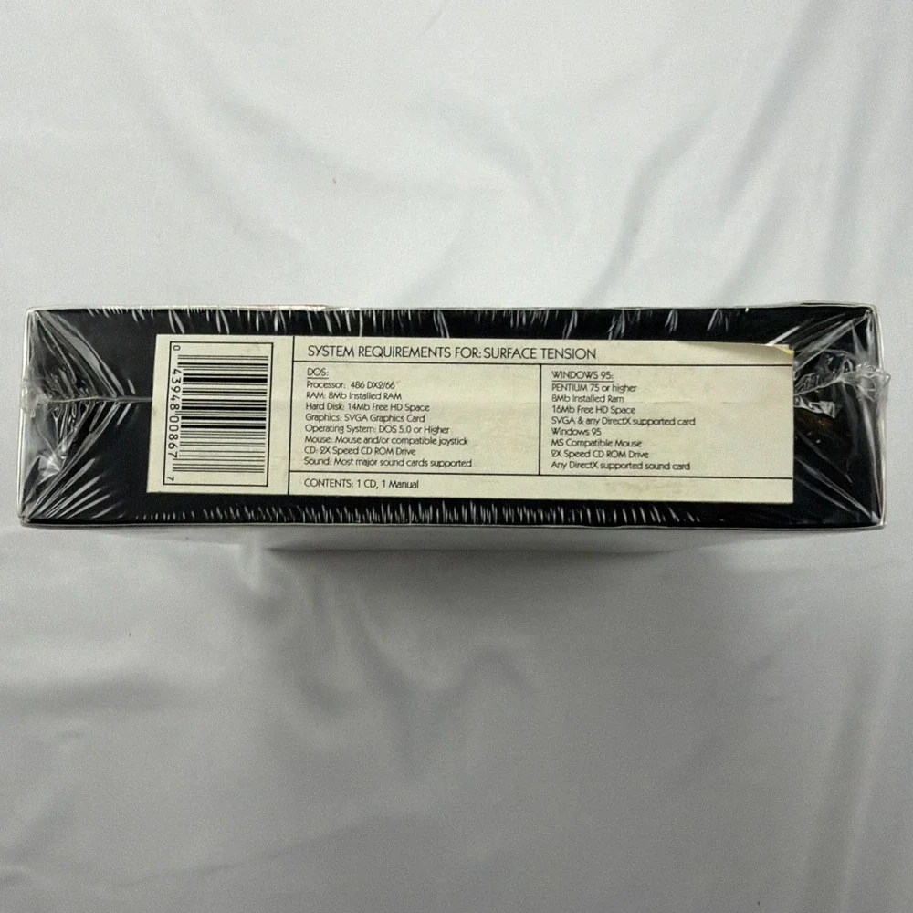 Surface Tension PC Game Big Box Brand New Sealed In Shrink Wrap